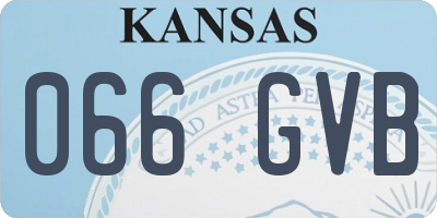 KS license plate 066GVB