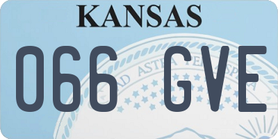 KS license plate 066GVE