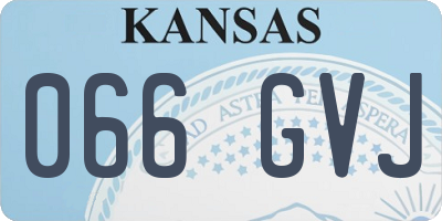 KS license plate 066GVJ