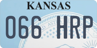 KS license plate 066HRP