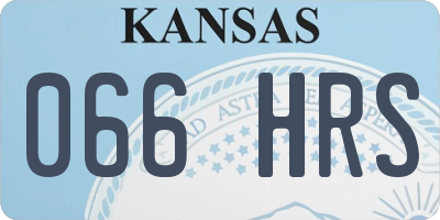 KS license plate 066HRS
