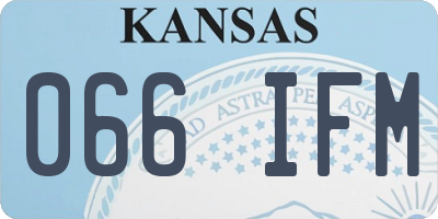 KS license plate 066IFM