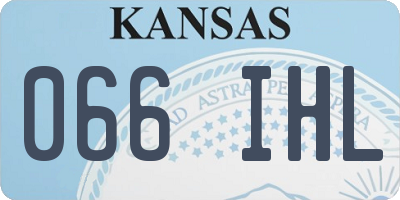 KS license plate 066IHL