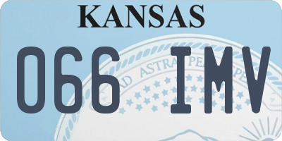 KS license plate 066IMV