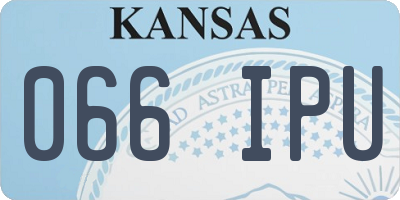 KS license plate 066IPU