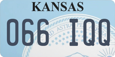 KS license plate 066IQQ