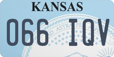 KS license plate 066IQV