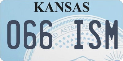KS license plate 066ISM
