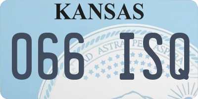 KS license plate 066ISQ