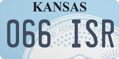 KS license plate 066ISR