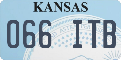 KS license plate 066ITB