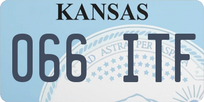 KS license plate 066ITF