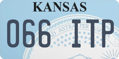 KS license plate 066ITP