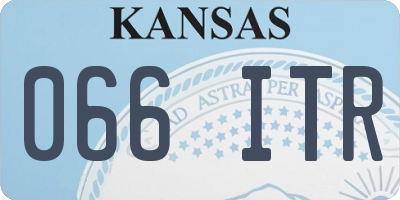 KS license plate 066ITR