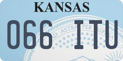 KS license plate 066ITU