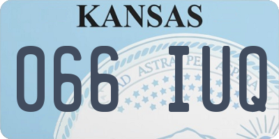 KS license plate 066IUQ