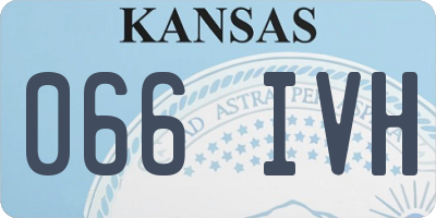 KS license plate 066IVH
