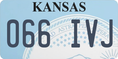 KS license plate 066IVJ
