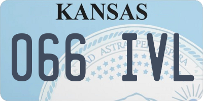 KS license plate 066IVL