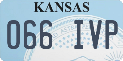 KS license plate 066IVP