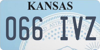 KS license plate 066IVZ