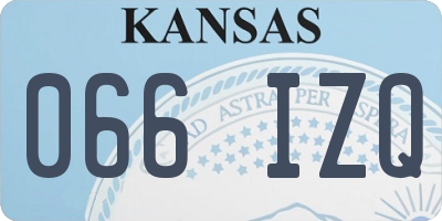 KS license plate 066IZQ