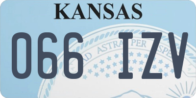 KS license plate 066IZV