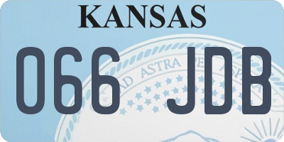 KS license plate 066JDB