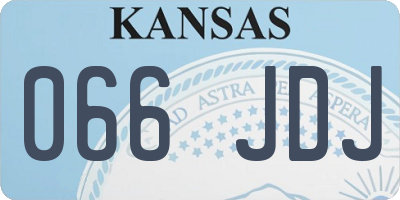 KS license plate 066JDJ