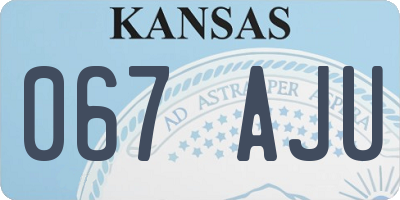 KS license plate 067AJU
