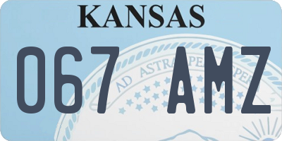 KS license plate 067AMZ