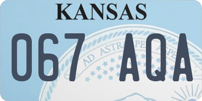 KS license plate 067AQA