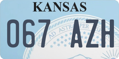 KS license plate 067AZH