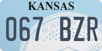 KS license plate 067BZR