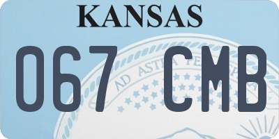 KS license plate 067CMB
