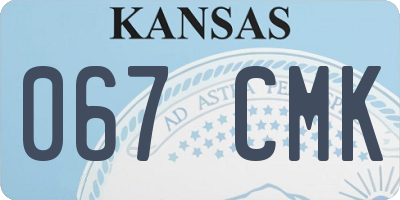 KS license plate 067CMK