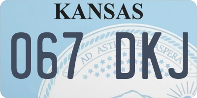 KS license plate 067DKJ