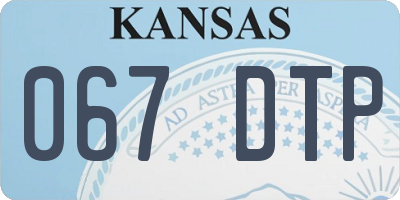 KS license plate 067DTP
