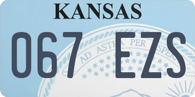 KS license plate 067EZS