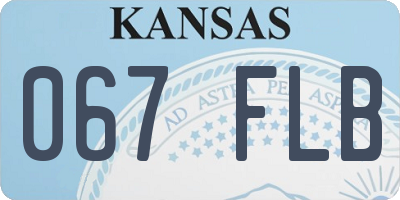 KS license plate 067FLB