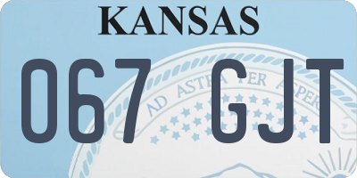 KS license plate 067GJT