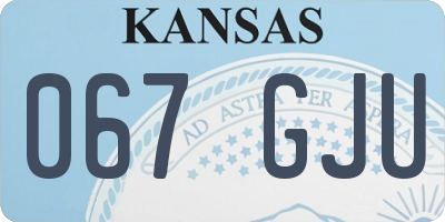 KS license plate 067GJU