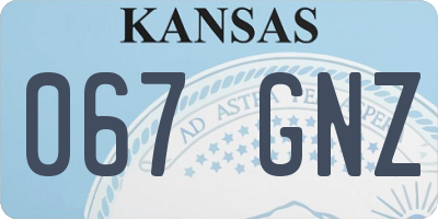 KS license plate 067GNZ
