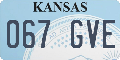KS license plate 067GVE