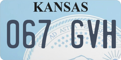 KS license plate 067GVH