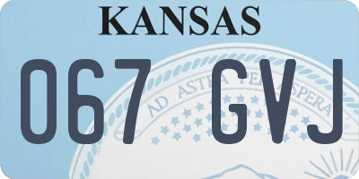 KS license plate 067GVJ
