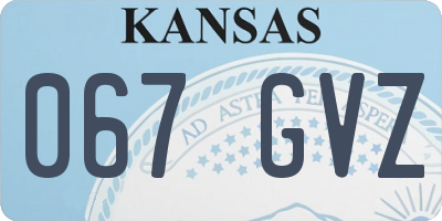 KS license plate 067GVZ