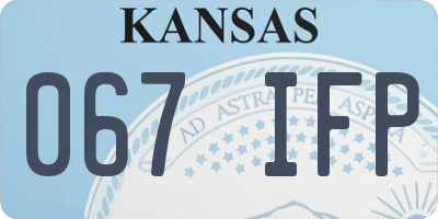 KS license plate 067IFP