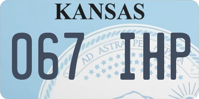 KS license plate 067IHP