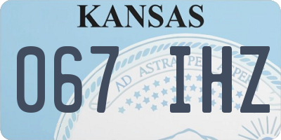 KS license plate 067IHZ